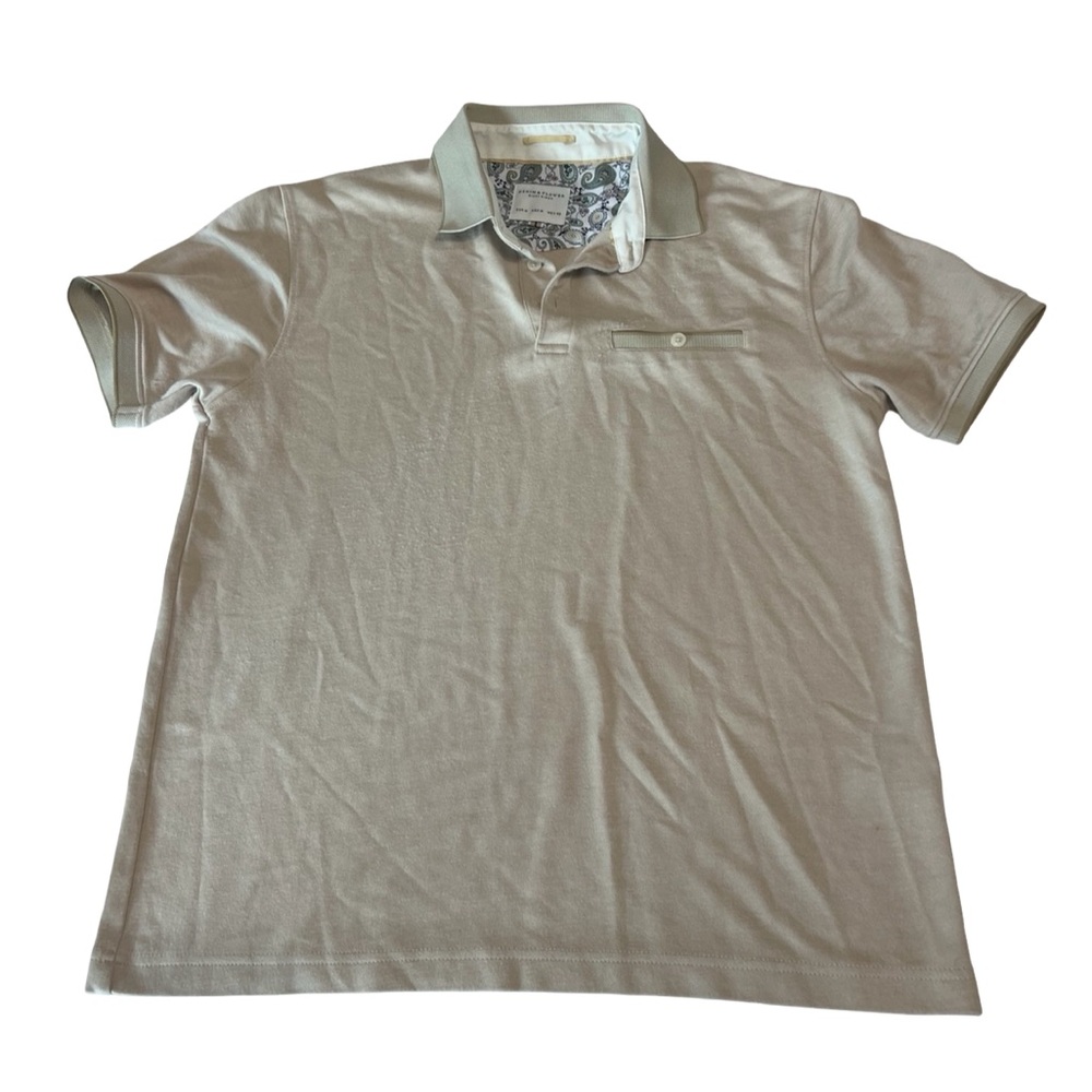 Denim & Flower Men's Beige Polo Shirt